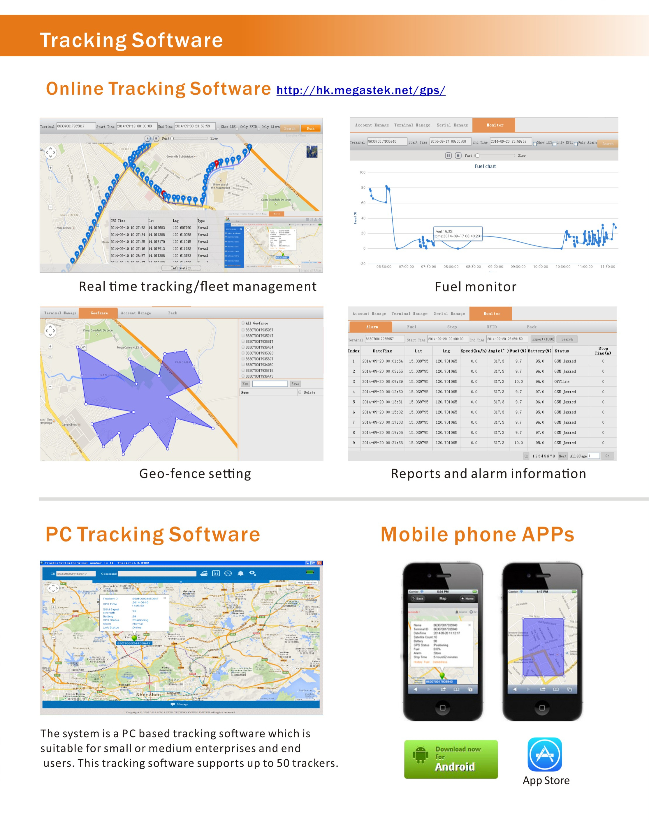 GPS Tracking System med IOS og Android APP